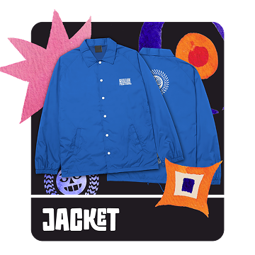 Gesrek Festival blue jacket